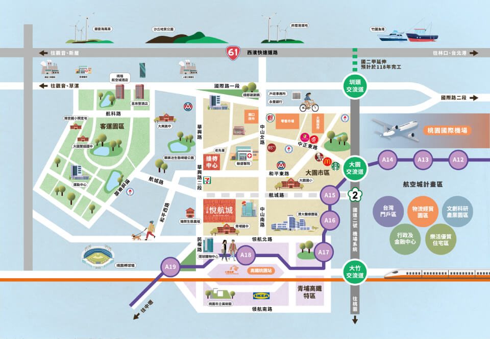 大立都悅航城｜生活機能圖